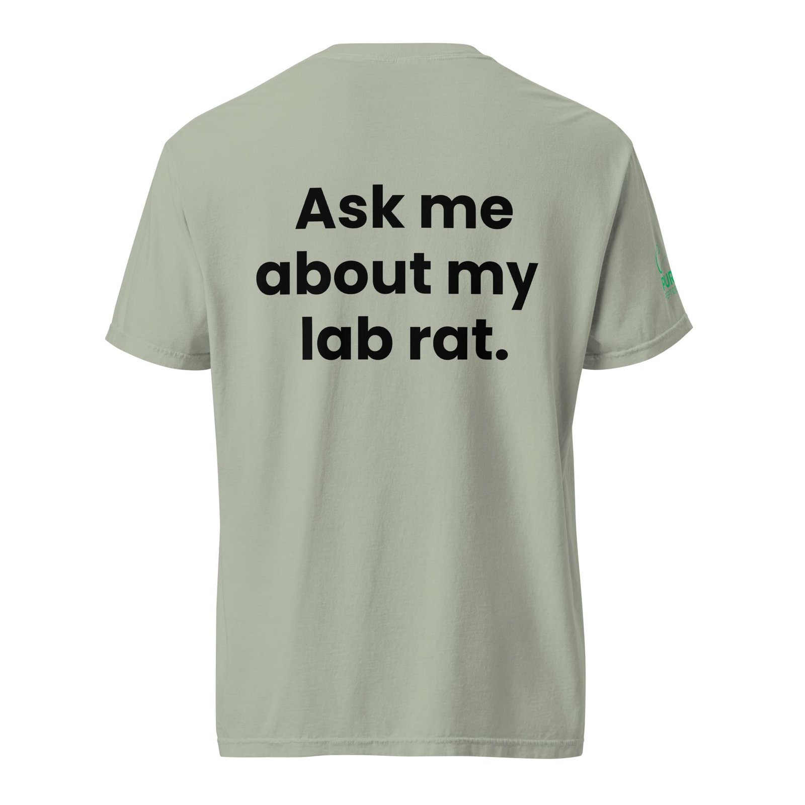 “Ask Me About My Lab Rat” Heavyweight Comfort Colors Tee - Image 3