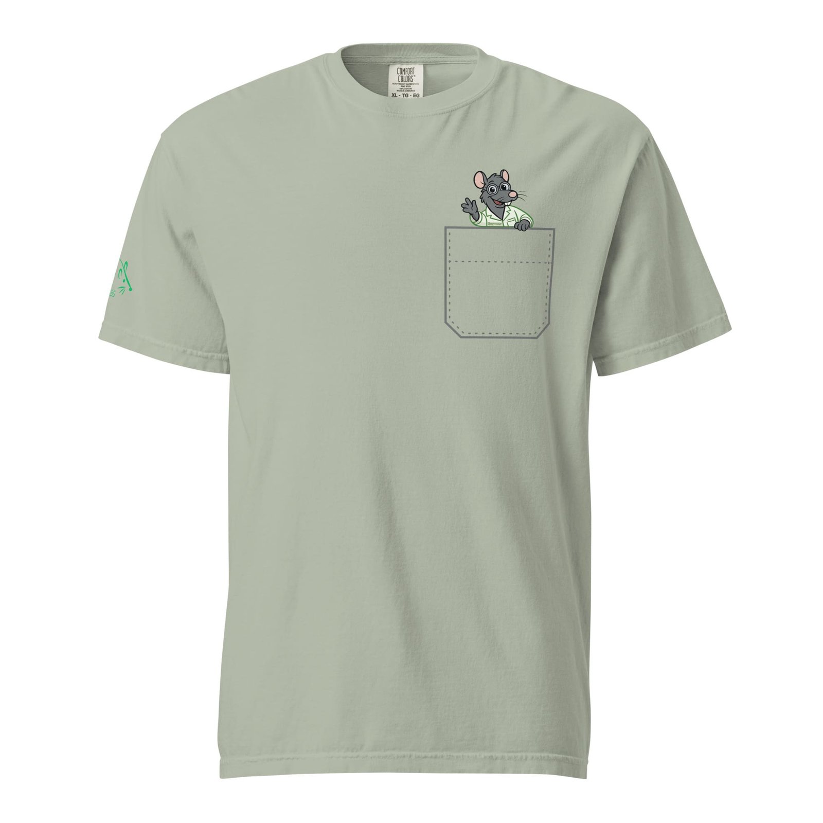 “Ask Me About My Lab Rat” Heavyweight Comfort Colors Tee - Image 2