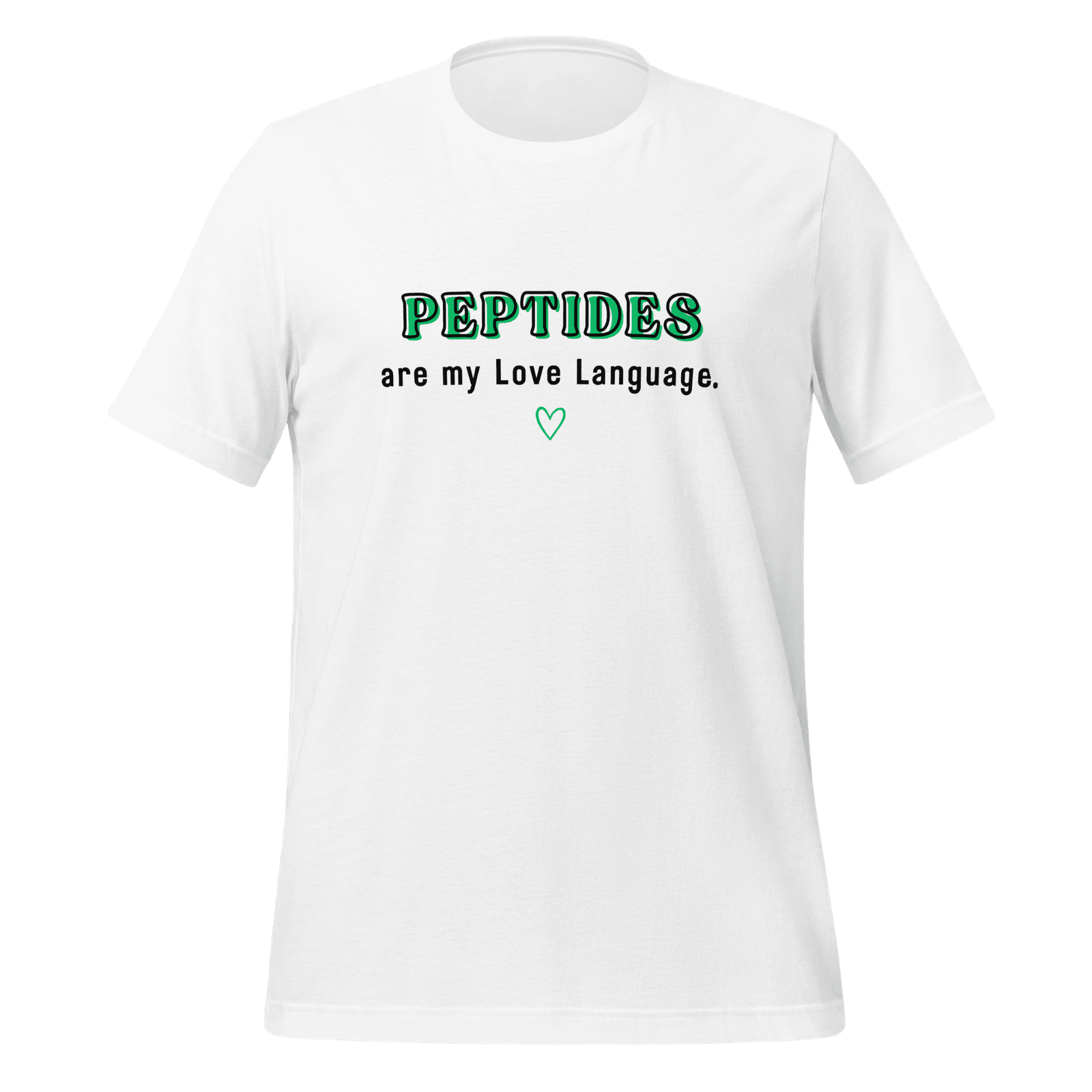 Peptides with Heart (Bella + Canvas)